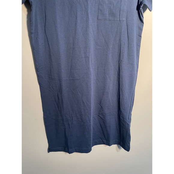 Pact Organic Cotton Tee Dress in French Navy Size Small Granola Girl Casual - Picture 4 of 10
